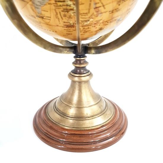 30.48 Морская латунная армиллярная сфера глобус мира черная деревянная основа домашняя декоративная