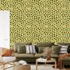 Yellow Leather Wallpaper Yellow and Olive for Living Room and Bedroom 50x1000