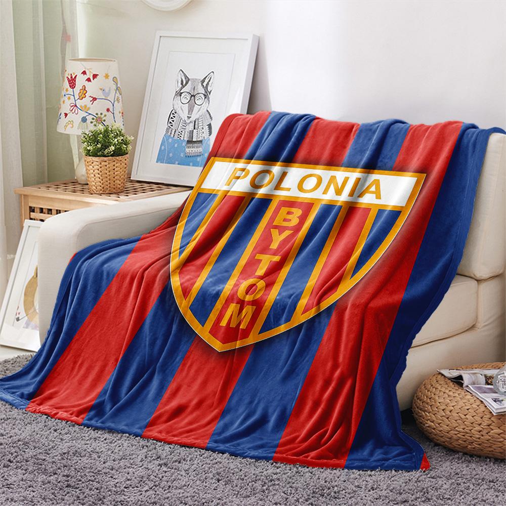 Polonia Bytom Flannel Blanket, High quality Comfortable for All Seasons, Home Decor, Warmth and Comfort