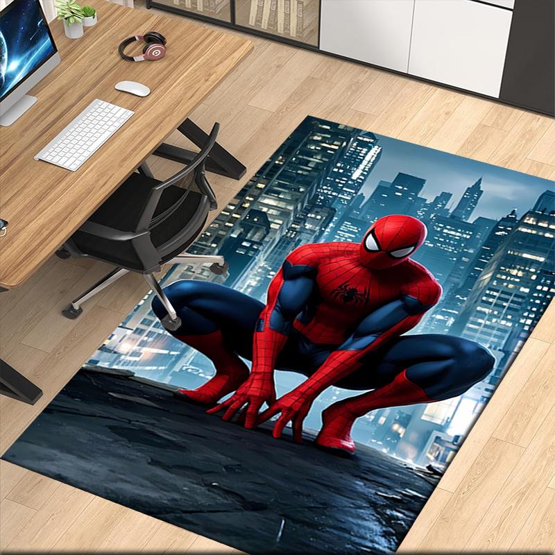 Spider Man Printed Carpet, for Office Chair Living Room Bedroom Kitchen Room Decor Gifts.