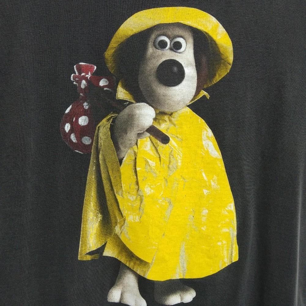 VINTAGE WALLACE AND GROMIT SHIRT Short Sleeve Cotton Black All Size Shirt KH1182 Unisex T-Shirt