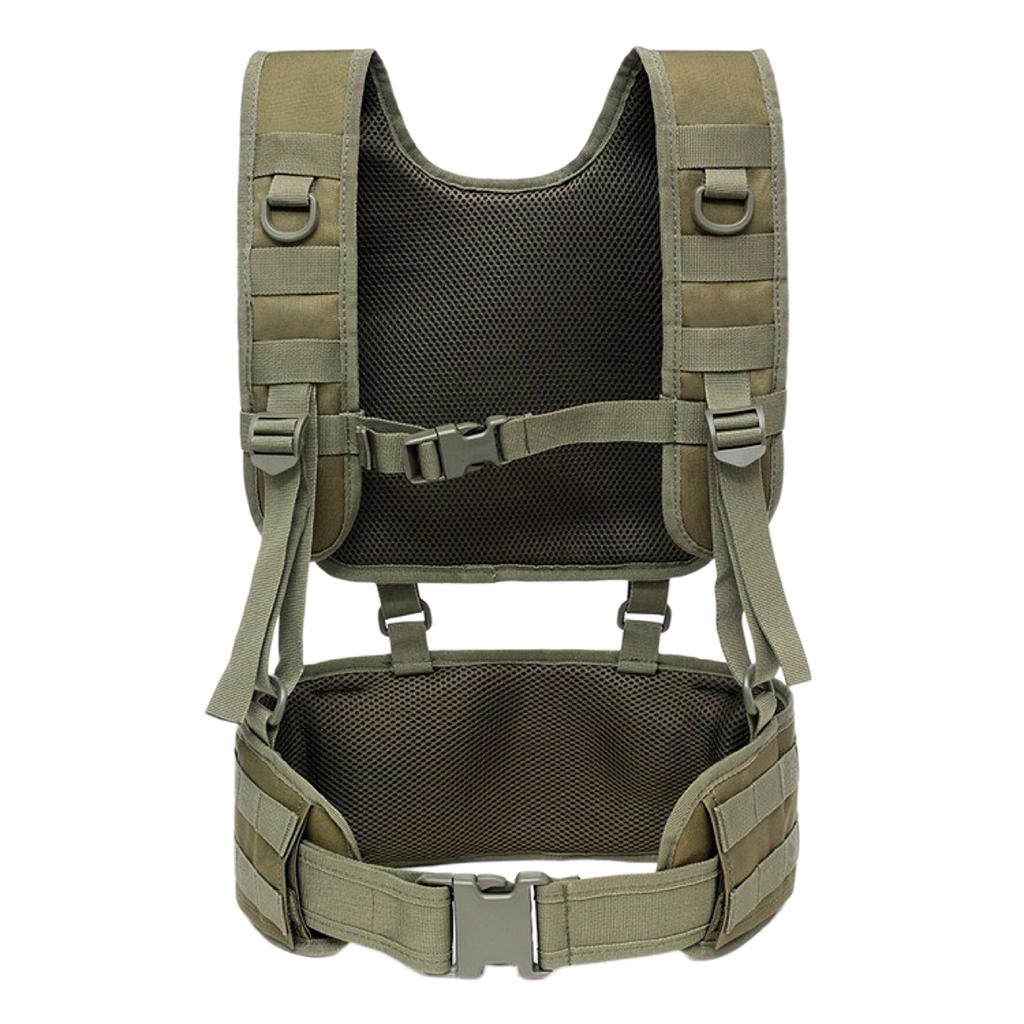 Breathable Tactical Vest Combat Modular Game Chest Rig Clothing Khaki