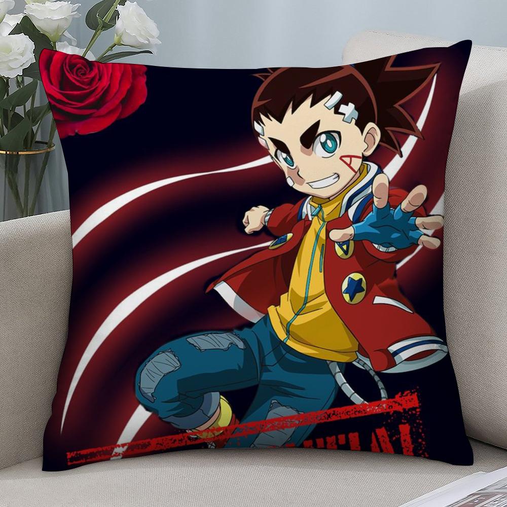 HOT Anime B-Beyblade Pillow Case Short Plush Sofa Decorative Gift Home Double-sided Printing Cushion
