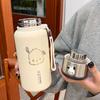 Большая емкость термос чашка портативный офисный стакан для воды для девочек высокий уровень внешнего вида милая пара чашка креативный