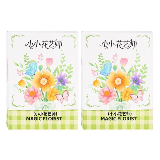 Magic Petal Flower Kit DIY Paper Flower Bouquet Kit 3D Dyed Blossoms with Colorful Petals Educational Floral Art Craft for Kids