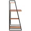 Desk with Shelf Unit Black and Oak 102*50*117 cm