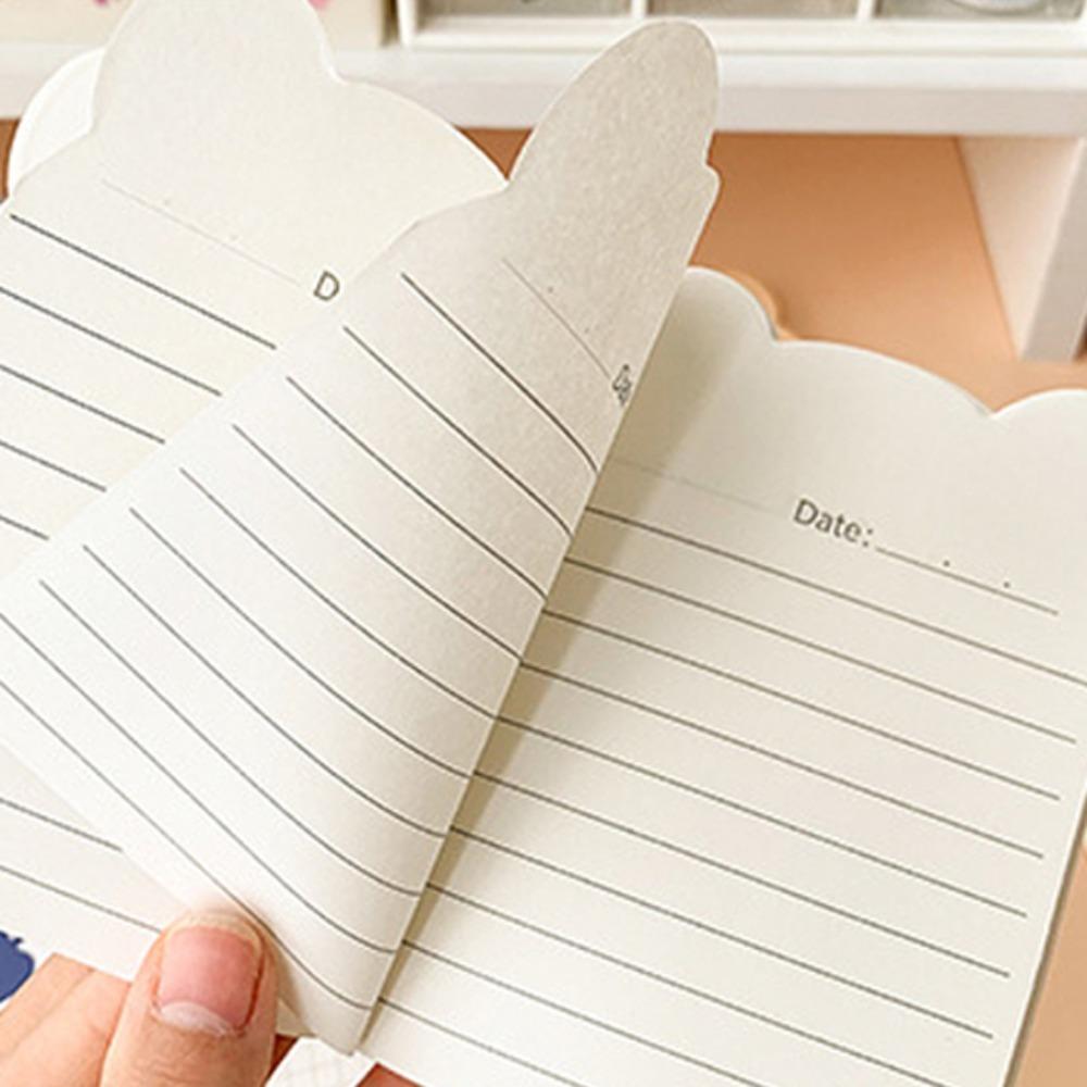 10pcs/pack Prize Notebooks Kawaii Notebook Diary Bear Ear Mini Notepad Small Cute Cartoon NoteBook Office Supplies