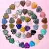 Non-porous Natural Crystal Stones Natural Quartz Crystal Ornaments Heart-shaped Stone  Gift