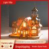Деревянная 3D-пазл-модель виллы - Детская развивающая игрушка-конструктор для сборки своими руками