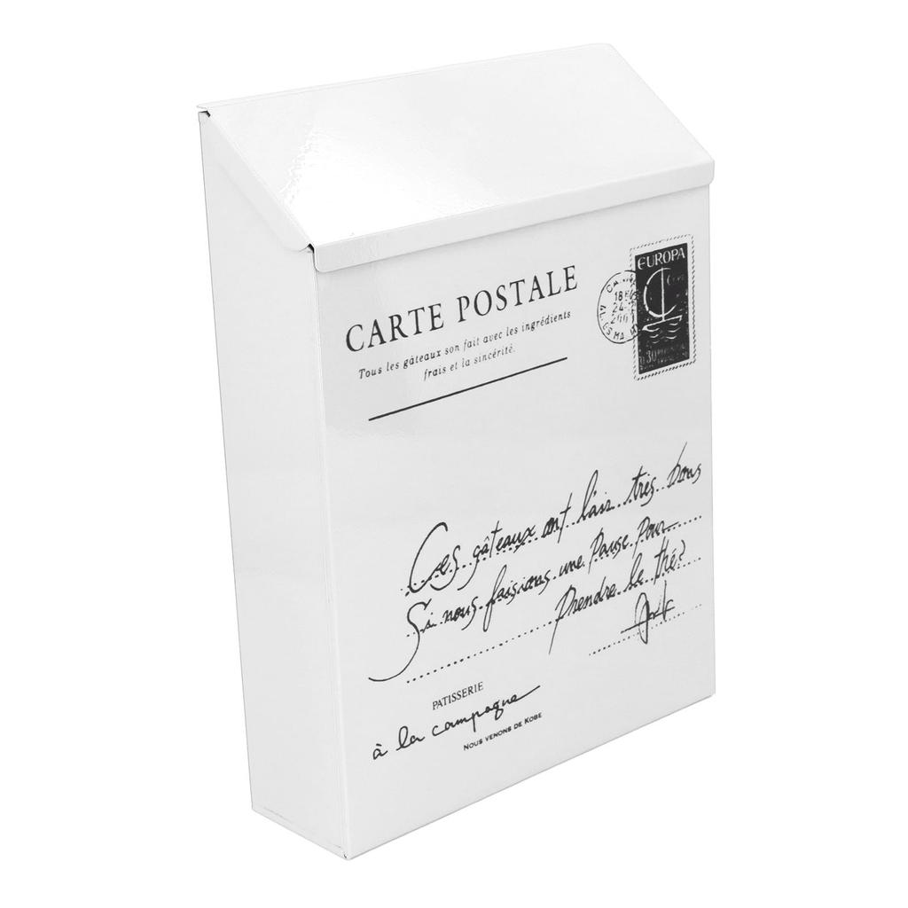 Железный почтовый ящик настенный в деревенском стиле, запираемый на 2 ключа, 3 крючка, водонепроницаемый ящик для предложений для дома, офиса