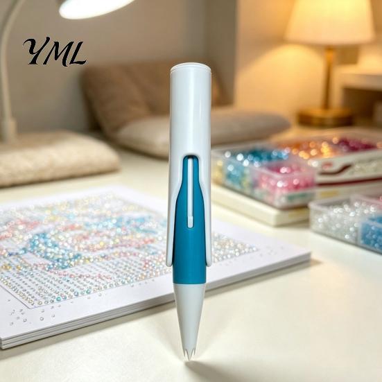 Rhinestone Painting Bead Applicator Automatic Art Dispenser, Tool, Reloadable Drill Pen Wax-free for 2.8mm Round Drills