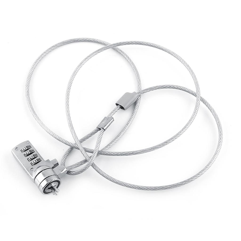 Laptop Combination Security Lock Cable Chain Theft Deterrent 4 Digit Password For Notebook PC