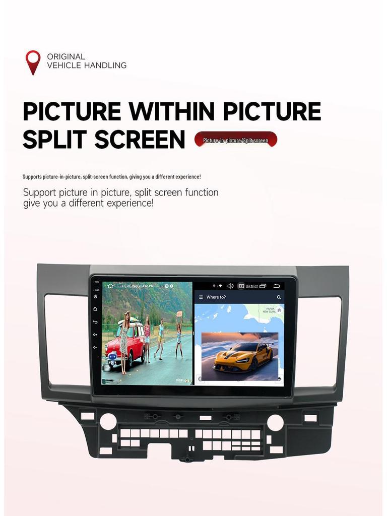 Навигационная система Mitsubishi Lancer/Lancer Fortis на базе Android с большим экраном