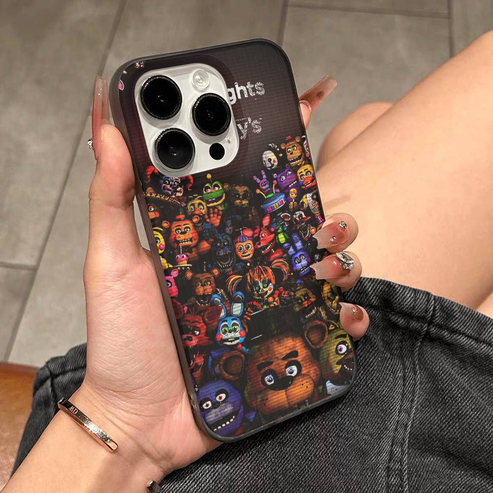 Five-Nights-At-Freddys Для IPhone 17 16 15 Plus Pro Max 12 14 Plus 11 13 Волна Гофрированная Полоса Чехол для Телефона