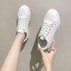 Fashion Women's Vulcanize Shoes 2024 New In Casual Classic Solid Color PU Leather Shoes Woman Casual White Shoes Sneakers