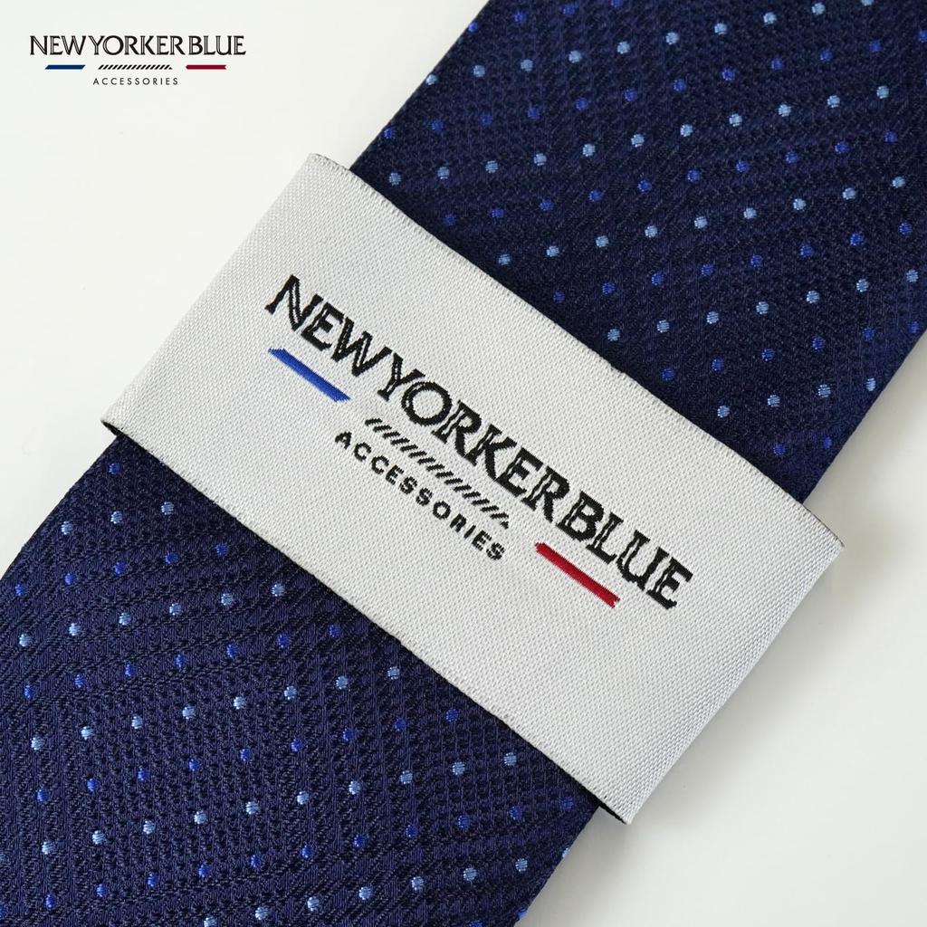 [New Yorker Blue] Галстук в горошек NB922516 Темно-синий
