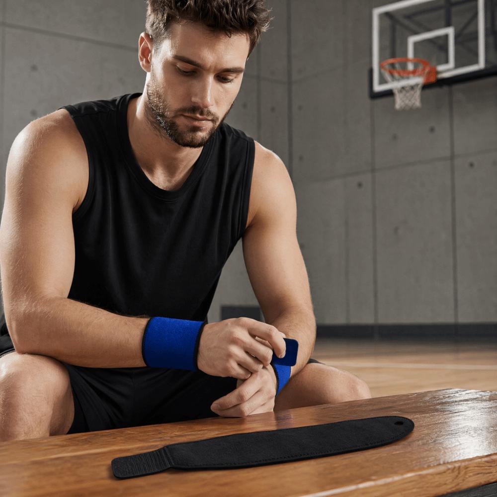 2PCS SBR Neoprene Sports Wristband Breathable Athletic Wrist Support Badminton Training