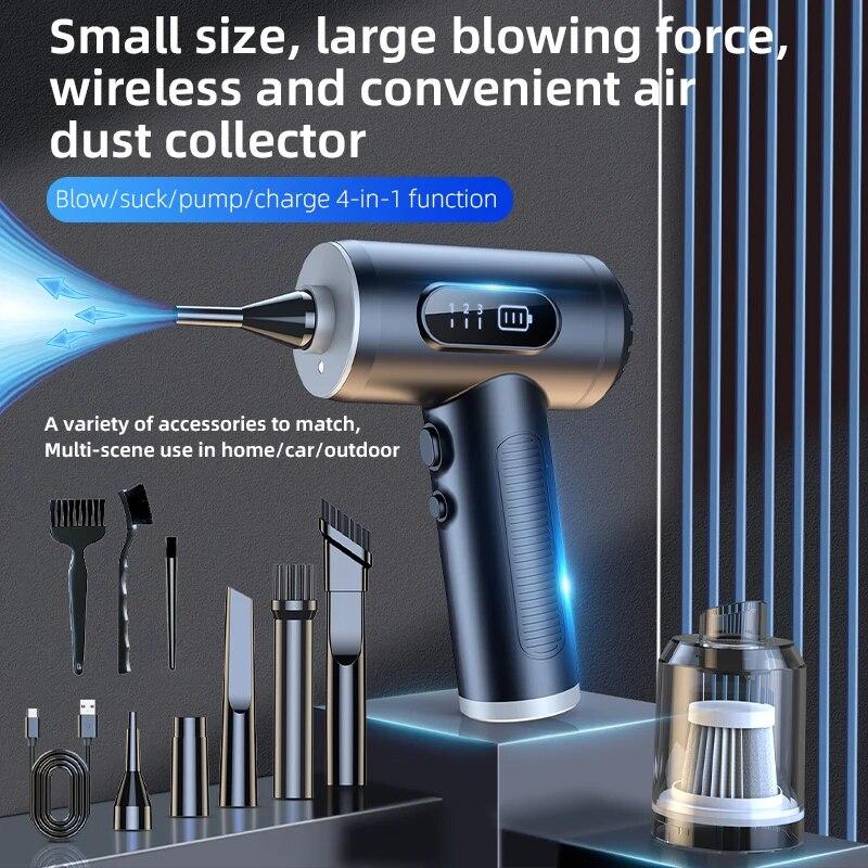 New 50000RPM 60w Power Upgraded Vacuum Cleaner Cordless Handheld Automatic Vacuum Cleaner LED Lighting Portable Vacuum Cleaner