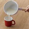 Fuji Enamel One-handed Pot Milk Pan Cotton Series Light Gray 14cm CTN-14M.LG