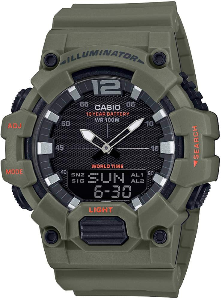 Casio Мужские часы. HDC-700-3A2VDF Всесезонный зеленый.