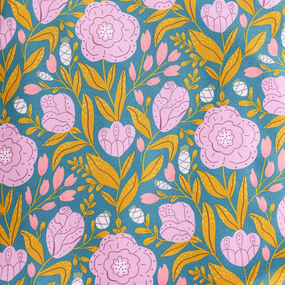 6-18 месяцев Детский комбинезон с цветочным принтом и короткими рукавами для девочек