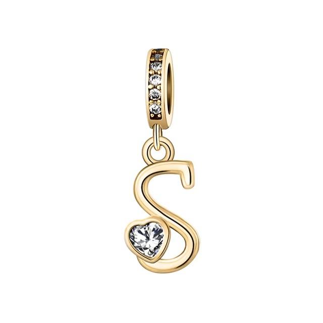 Новый медный с покрытием Rose Gold, Light Gold, двухцветный, с 26 английскими буквами, подвеска-шарм, совместим с браслетами, ожерельями, для самостоятельного изготовления украшений