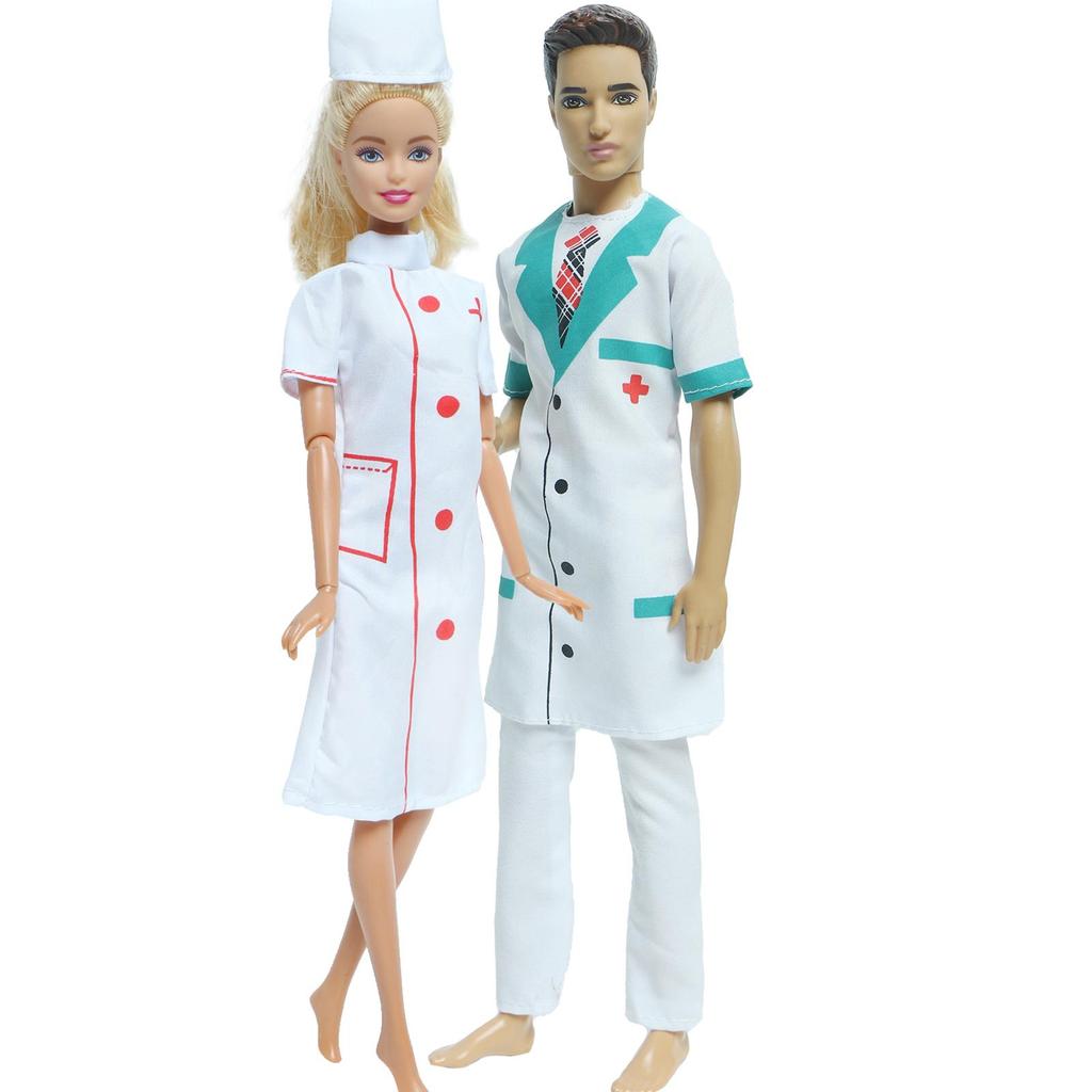 2 комплекта нарядов для пар Кена для кукол Барби, аксессуары для кукол, платье, костюм, футболка, шорты, 1/6, 30 см, кукольный домик(НЕТ КУКЛ)