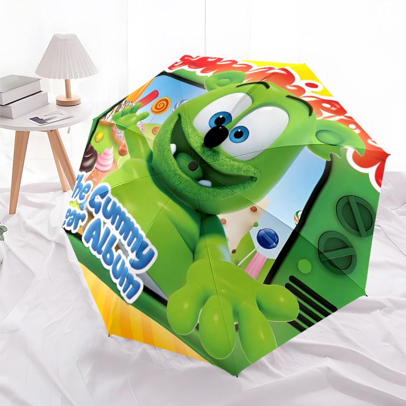 1pc Gummy Bear1 Umbrella, Sun Protection, And UV Shielding. It Has Eight Sturdy Ribs for Outdoor Use And Perfect Gift
