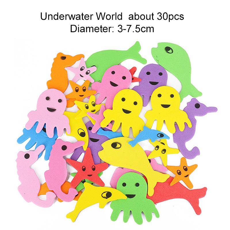 Игрушки-наклейки из ЭВА 3D Пенопластовые Самоклеящиеся Мультяшные Животные Цифры Звезды Сердца Транспортные Средства Смешанные Цвета Наклейки для Творчества Детский DIY Подарок TMZ