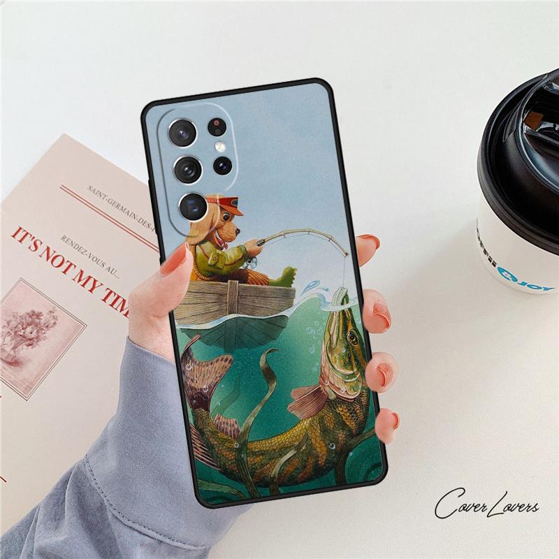 Чехол для телефона с изображением форели Для Samsung Galaxy S24 S25 S23 S22 Ultra Note 10 20 Plus S20 S21 FE