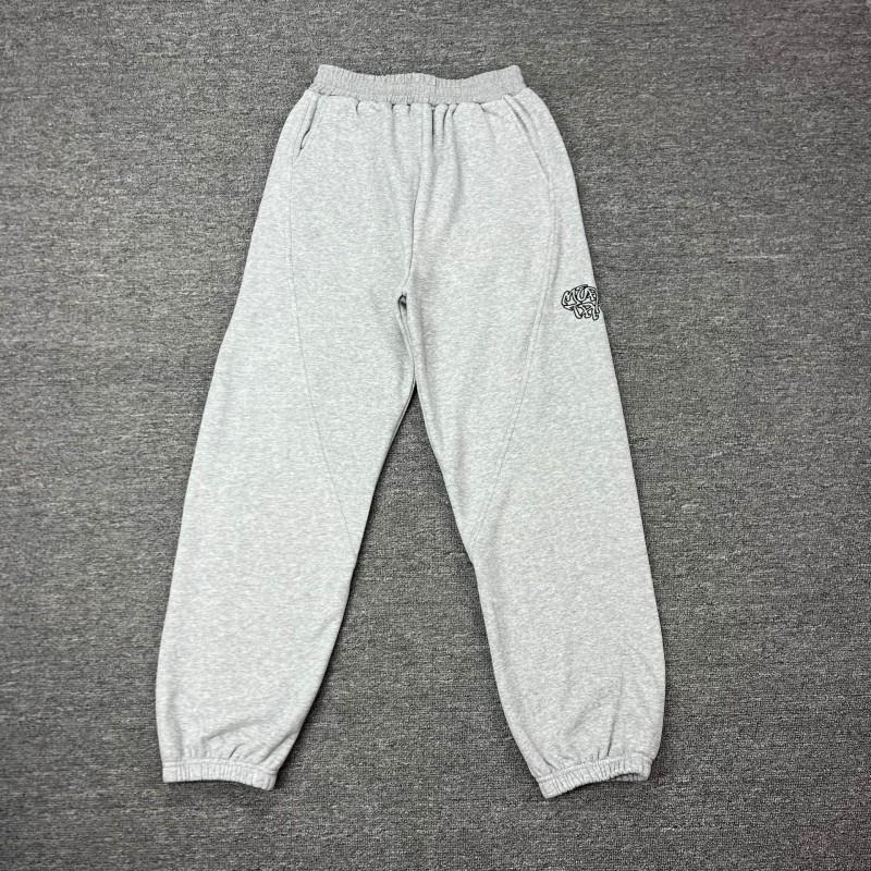 Mertra Patchwork Embroidered Fleece Hoodie Sweatshirt Loose Pants Set Men Women Streetwear