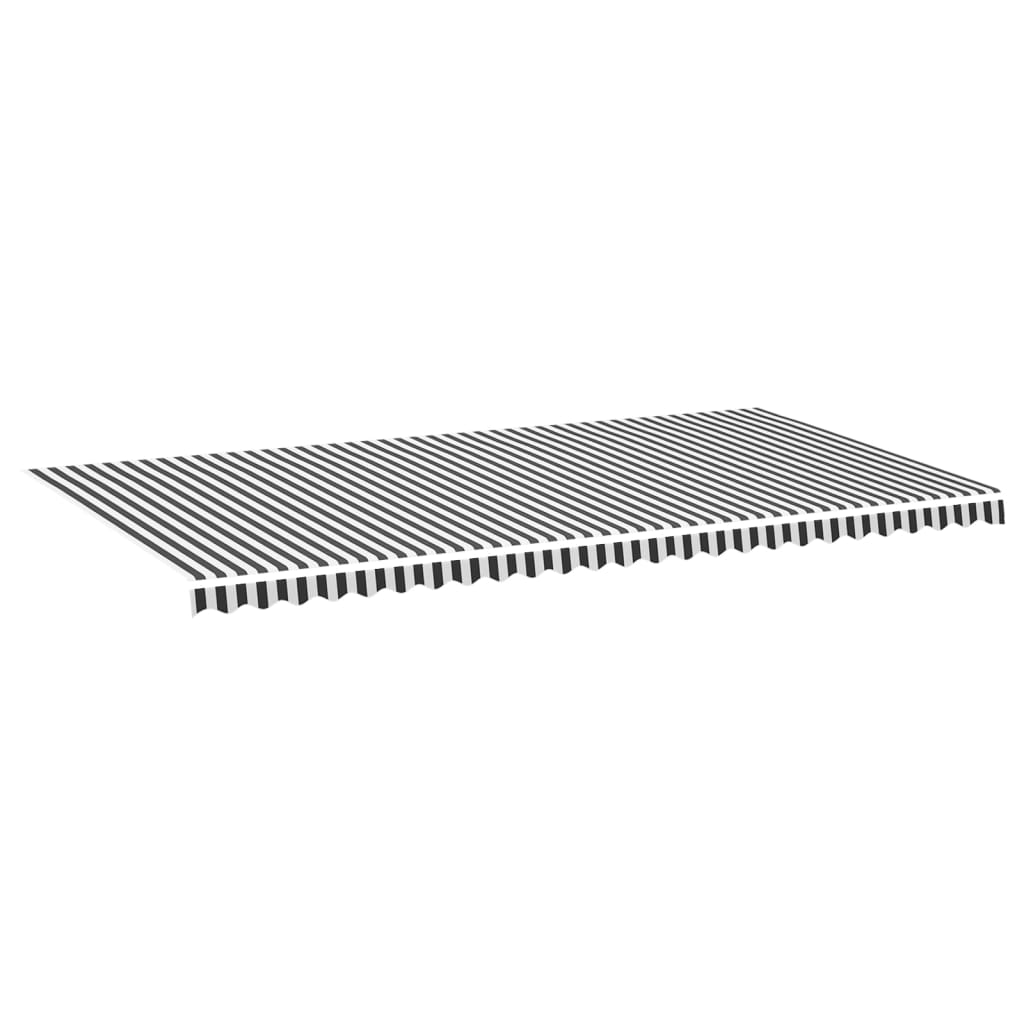 Awning Cover Anthracite and White 6x3 m