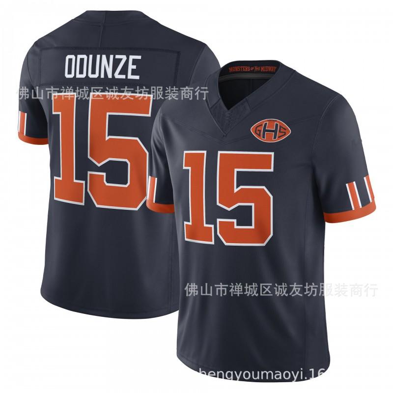 Mens Rugby Jersey 3rd Gen Bears Team Player Numbers 4 15 18 25 84 Dark Blue Sportswear