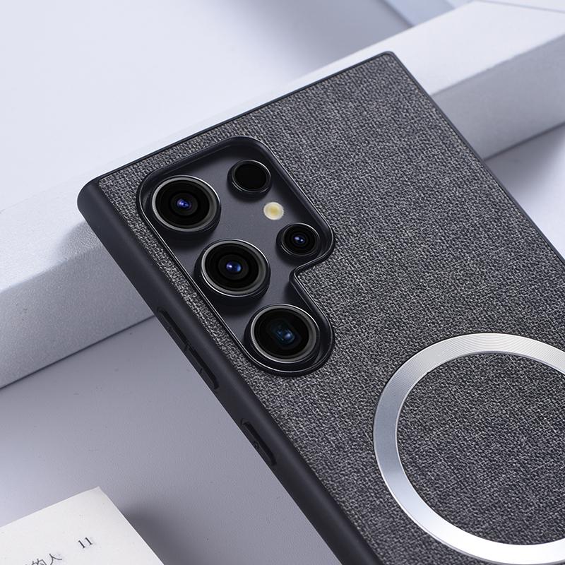 Для Xiaomi 14T Poco X6 Pro M6 Redmi Note 13 Pro Samsung S25 S24 Ultra чехол TPU Hybrid для Magsafe нейлоновый тканевый противоударный чехол для телефона