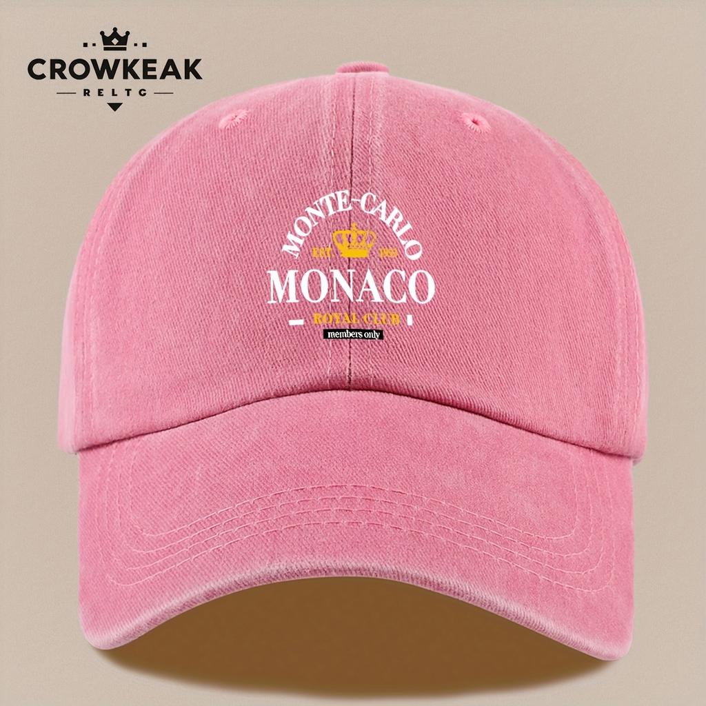 Кепка-бейсболка Винтажная Королевского Клуба Монако Регулируемая Snapback Легкая Унисекс Шляпа для Рыбалки на Открытом Воздухе Пляжа Барбекю