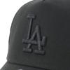 New Era 9FORTY D-Frame Cap MLB Los Angeles Dodgers, Black on Black, ONSPOTZ Exclusive, Free Size (LA Black/Black)