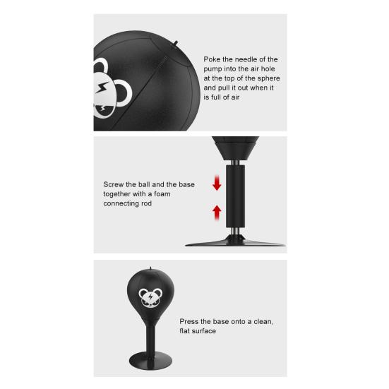 Desktop Punching Bag Boxing Relaxation Toys Fun Punch Rage Bag Reduce Discomt
