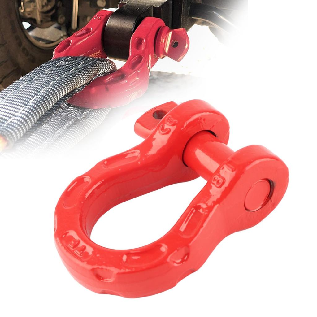 D-Ring Shackle-Qiilu D-Ring Shackle, D-Ring Shackle 5T / 11000lbs Capacity 19T / 41000lbs Breaking