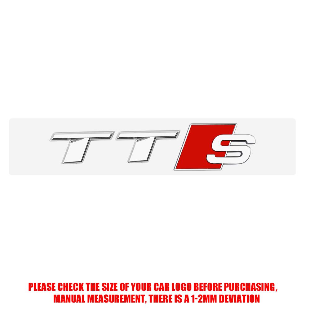 3D ABS Emblem Car Body Rear Trunk Sticker Badge Decoration Center Cover For Audi TT A4 B8 A3 8P A6 C7 8V B9 B7 B6 C6 A5 S6 RS8 S