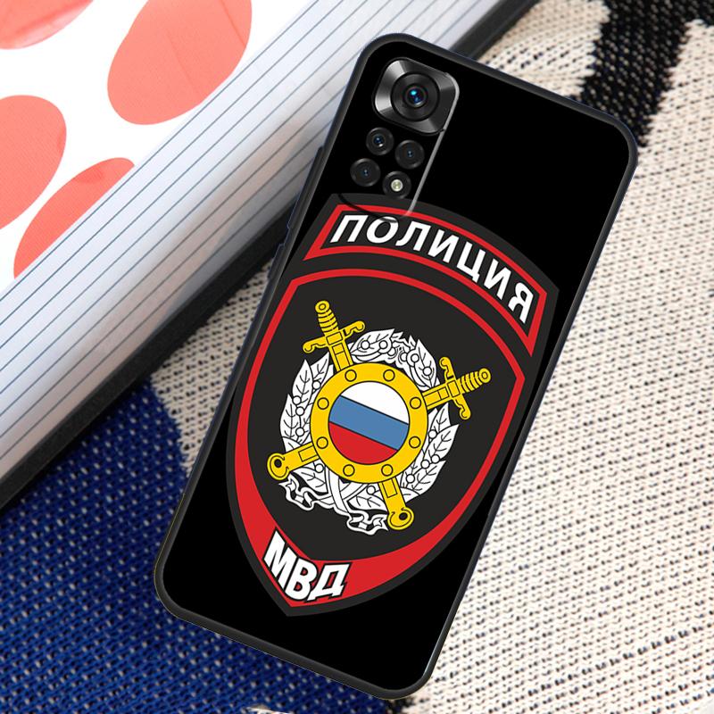 Чехол с логотипом Национальной полиции России для Xiaomi Redmi Note 11 10 8 9 12 Pro Note 11S 10S 9S 8T Redmi 10 10C 12C 9C 9T Cover