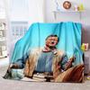 1pc John Wayne Western Cowboy Horse blanket, al season lightweigh Poster blanket home office outdoor nap multifunc Poster blanketional blanket