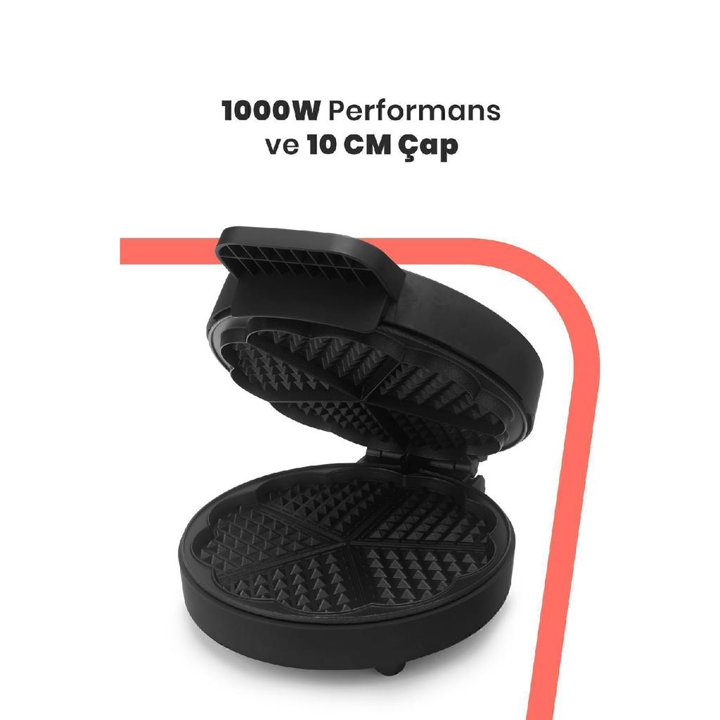 Jelly Inox 1000 Watt Overheating Resistant Waffle Maker With Deep Plate Preventing Overflow