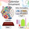 Wooden Diamond Art Perpetual Calendar Kits DIY Diamond Painting Calendar  For Adults