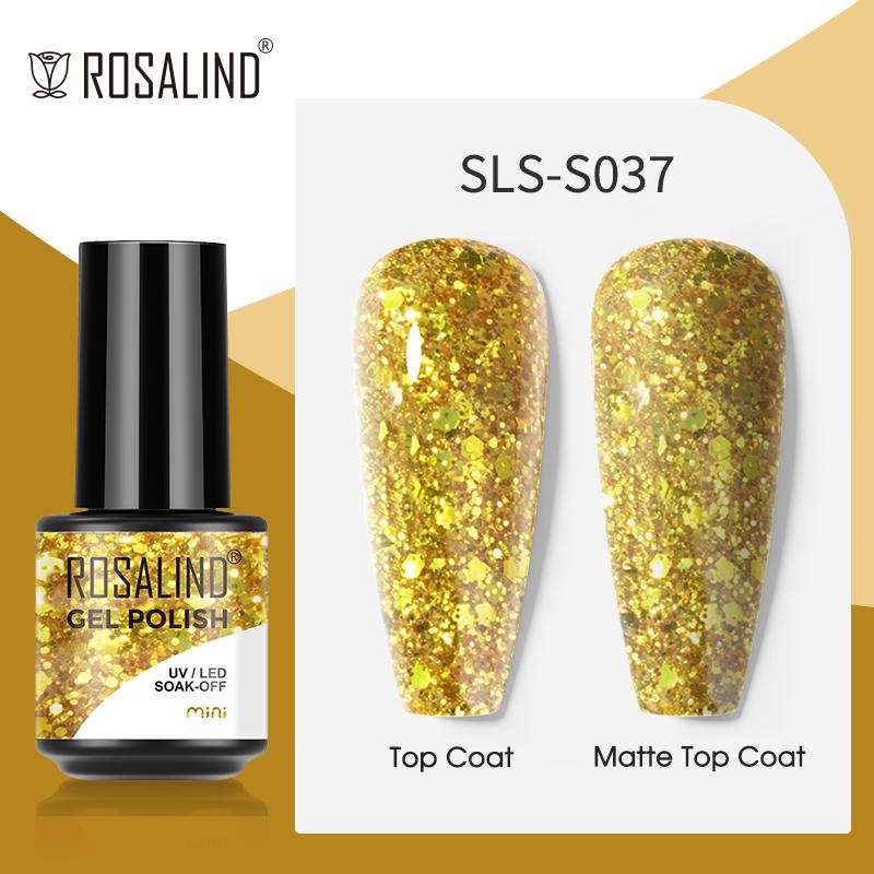 ROSALIND Гель-лак с блестками, полуперманентный гель-лак «кошачий глаз» для ногтей, замачиваемый УФ-гель-лак, гель-лак для дизайна ногтей