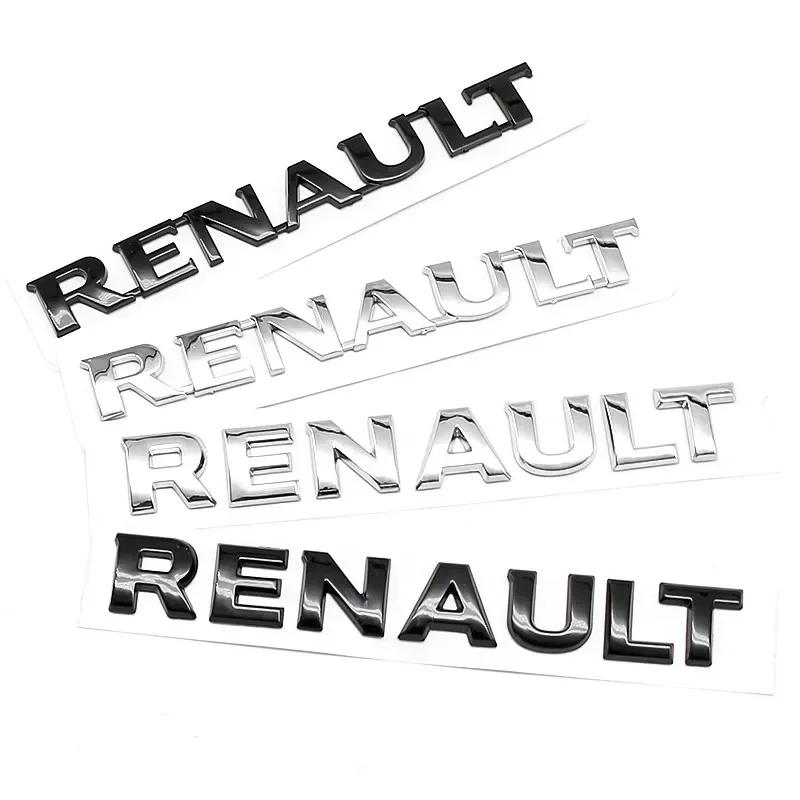 Колпаки на колеса для Renault Megane 2 3 4 RS Grand Scenic Clio Captur Duster Trafic Logan 3D ABS Автомобильный Буквенный Задний багажник Значок эмблема