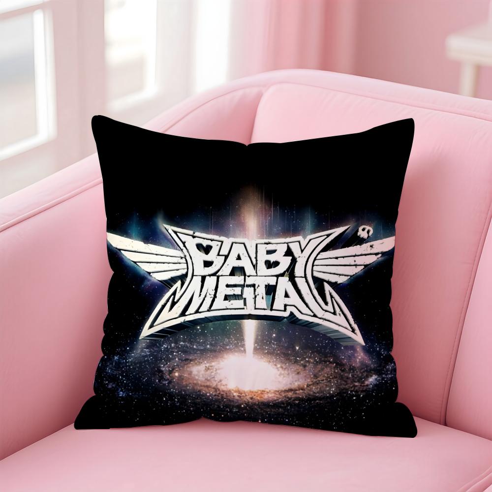 Girlgroup Metal BBBabymetal Cushion Cover Pillow Case Soft Skin Friendly Fabric Comfort Concealed Zipper