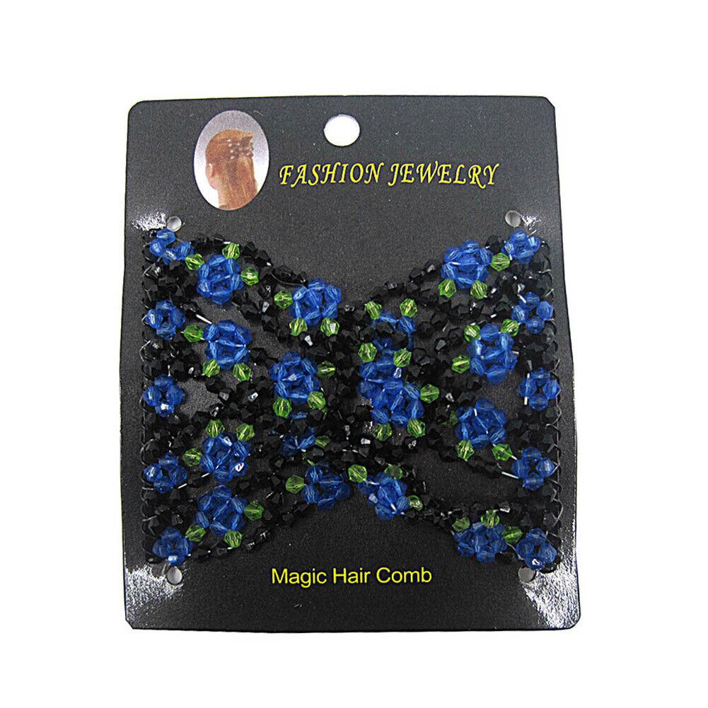 Женские волшебные эластичные двойные бусины для волос, легкая эластичная расческа для волос, заколки для волос