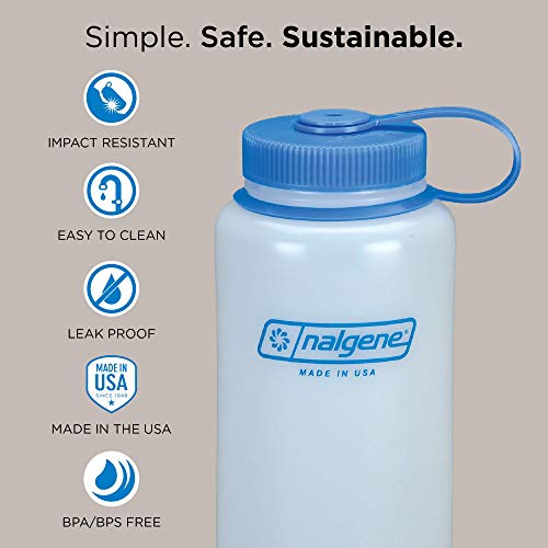 Бутылка Nalgene с широким горлышком 1,5 л, Tritan, серая, 91320