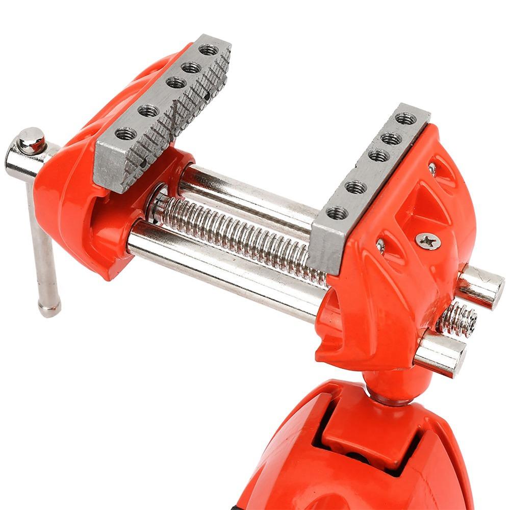 Swivel Base Mini Rotating Clamp Vise 360° Rotating Table Clamp Vise Metalworking