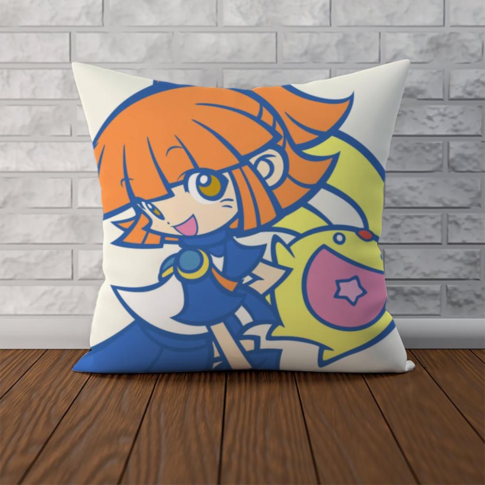 Наволочка Puyo Pop Fever Для Автомобиля Дивана Декоративная Домашняя Двусторонняя Печать Плюшевая Квадратная Подушка-Плед Чехол
